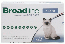 ブロードライン | 猫専用 | 2.5kg以下 |