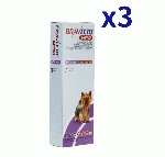 ブラベクトトリウノ 1.27-2.5kg | 3錠x3箱 | ノミ | マダニ | フィラリア