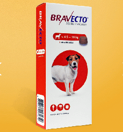 ブラベクト錠 小型犬用 4.5-10kg フララネル250mg