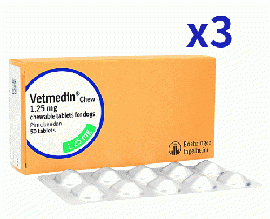 ベトメディン フレーバー錠 | 1.25mg | 50錠 | 3箱