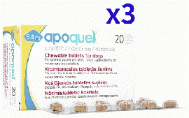 アポキル チュアブル錠 | 5.4mg | 犬用 | 20錠 | 3箱