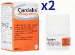 カルダリス 2.5mg/20mg | 30錠x2| 犬用 | うっ血性心不全 | 慢性変性性弁膜症