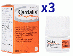 カルダリス 2.5mg/20mg | 30錠x3| 犬用 | うっ血性心不全 | 慢性変性性弁膜症
